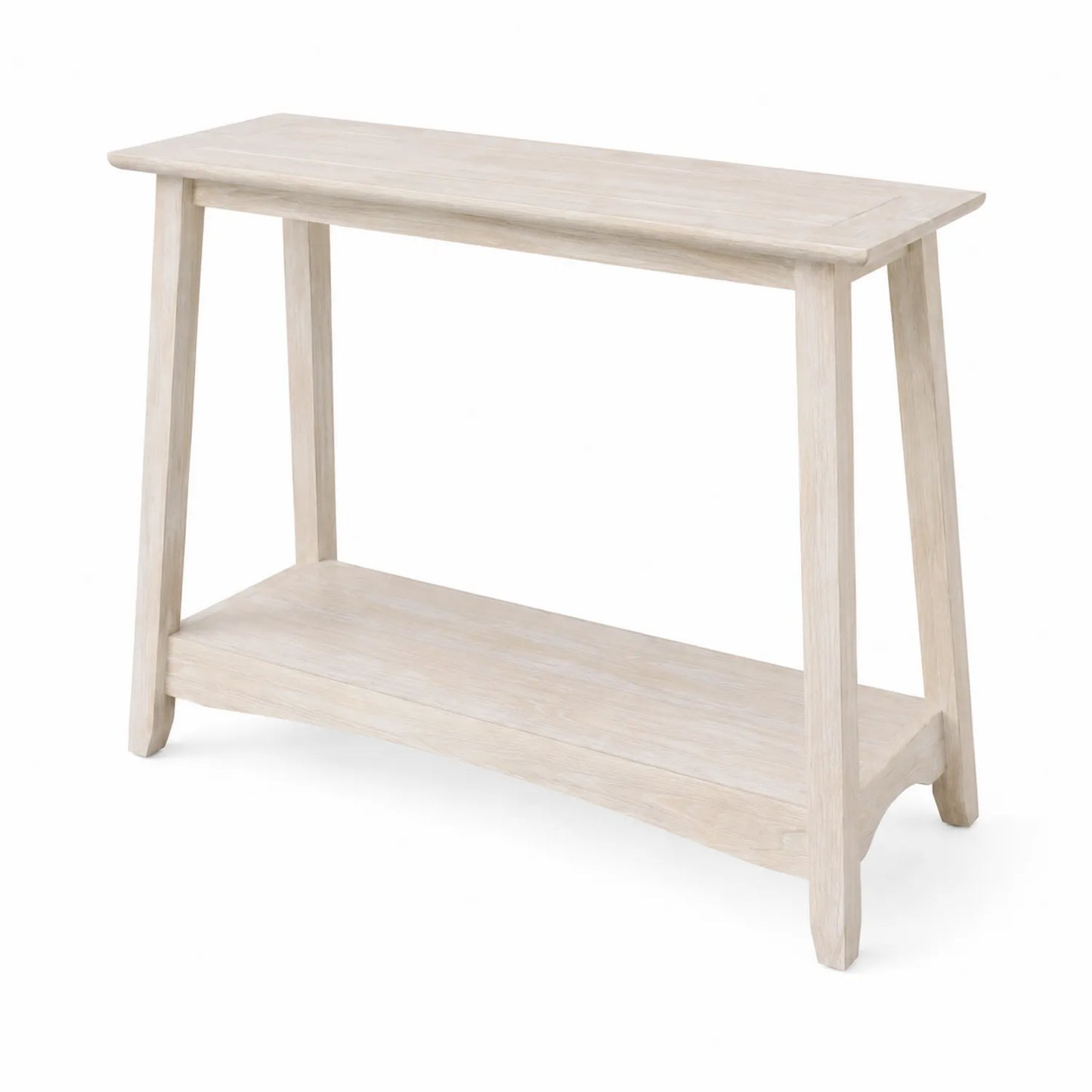 Consolle in legno di quercia bianco naturale