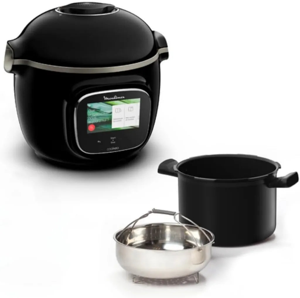 Cuocipappa Multifunzione Moulinex Cookeo WiFi con Schermo Touch, 1600W, 6L, Programmi Rapidi e Automatici