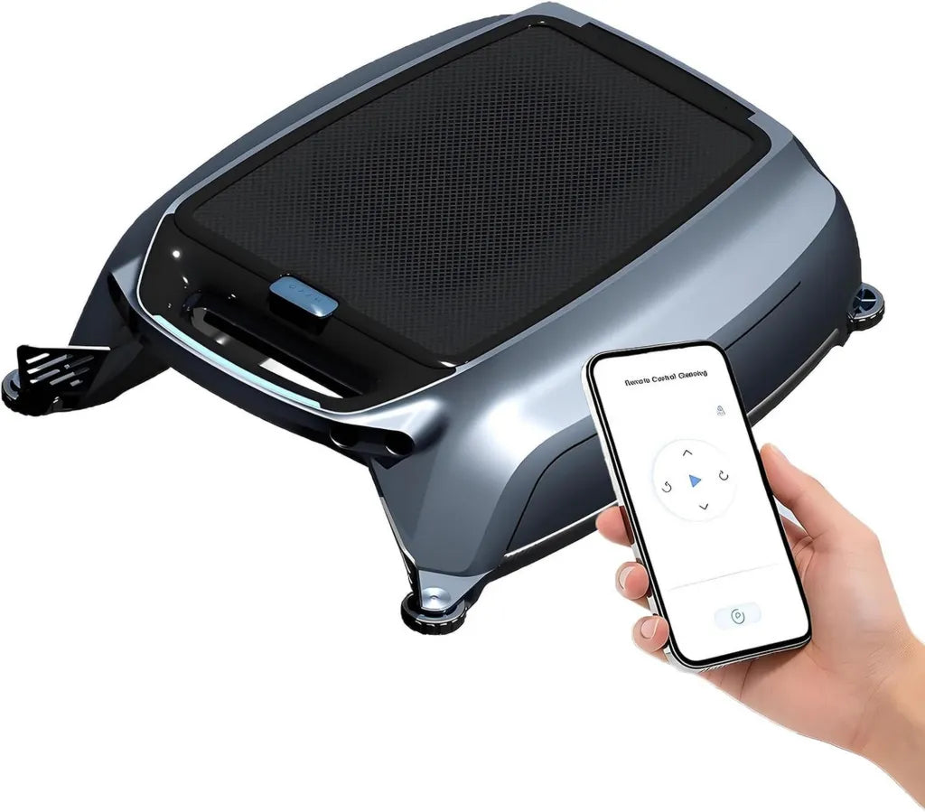 Skimmer Robotizzato Solare per Piscine con Controllo App e Cestello Filtro 6L