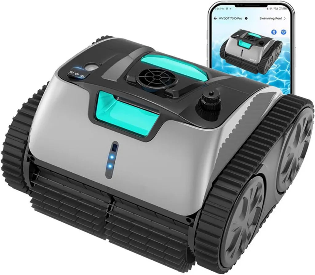 Robot pulitore senza fili per piscine con controllo APP e arrampicata a 90°