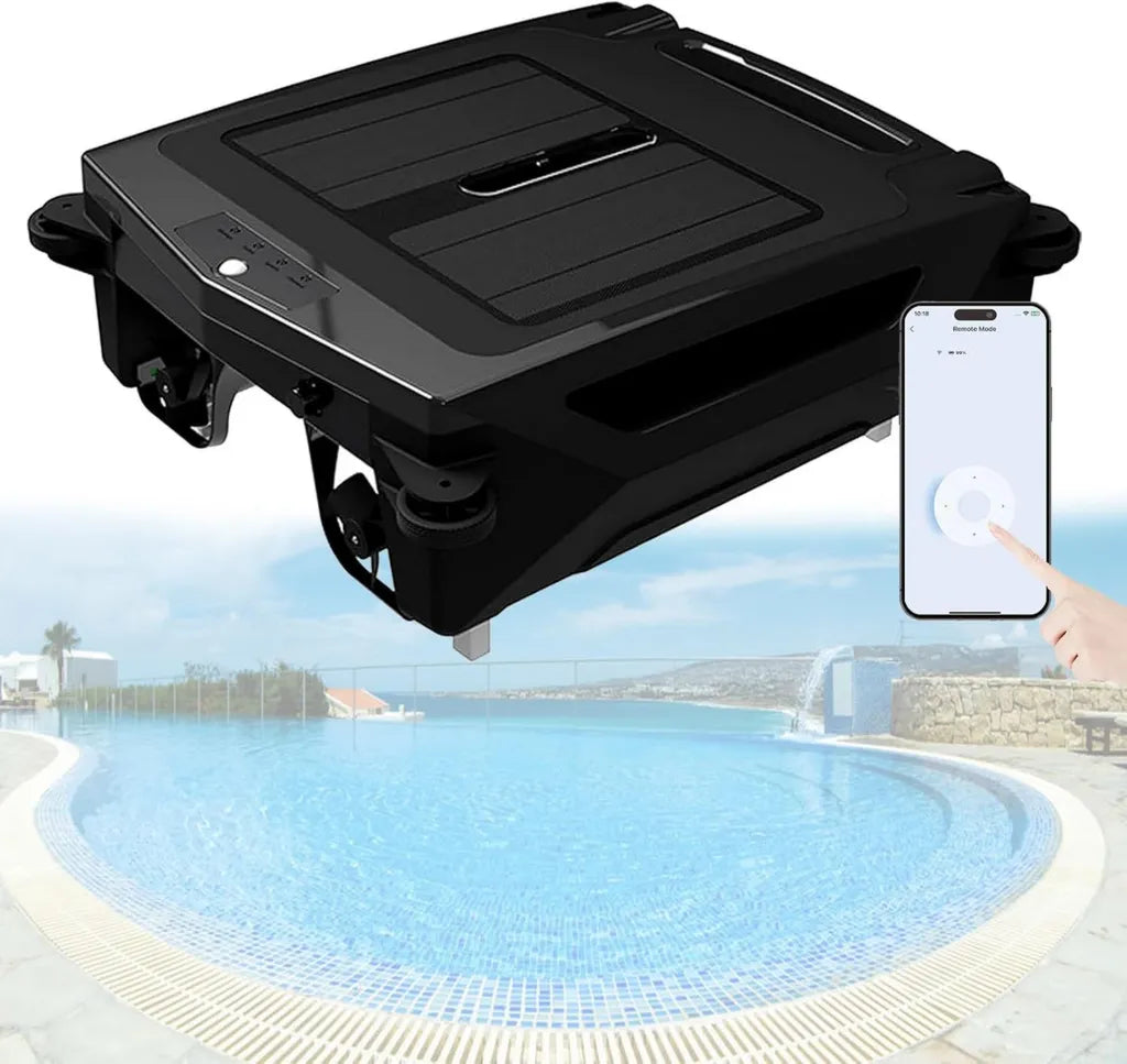 Robot pulitore solare per piscina con controllo APP, doppia ricarica