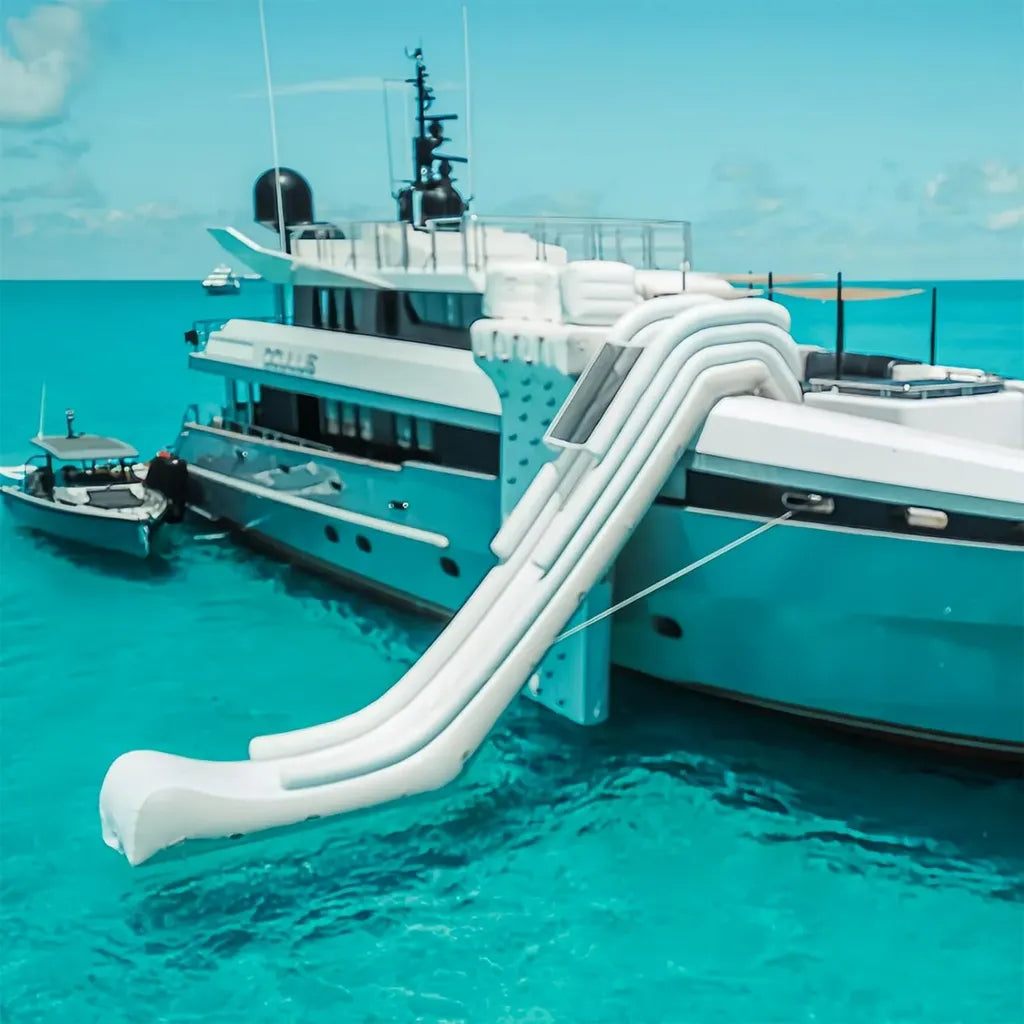 Scivolo Gonfiabile per Yacht con Pompa Aria, Ideale per Divertimento Acquatico