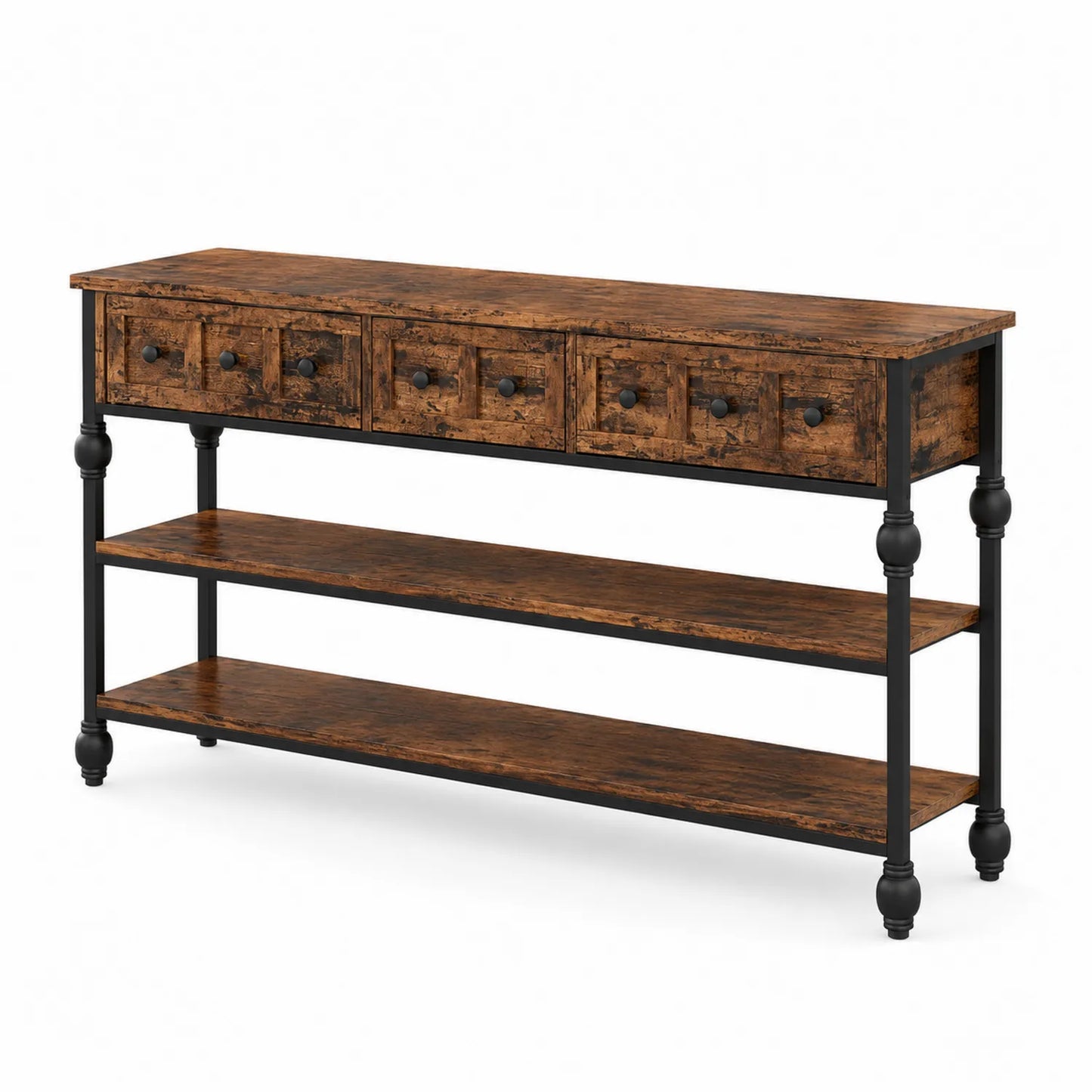 Consolle in Legno e Metallo con Cassetti