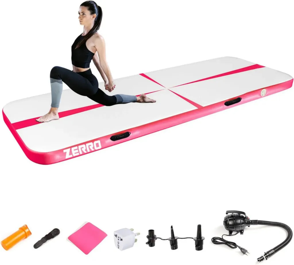 CCLIFE Pista Gonfiabile per Ginnastica Artistica con Pompa e Borsa per Trasporto