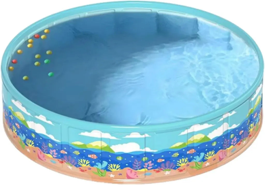 Piscina pieghevole in PVC per bambini - Facile da montare e resistente