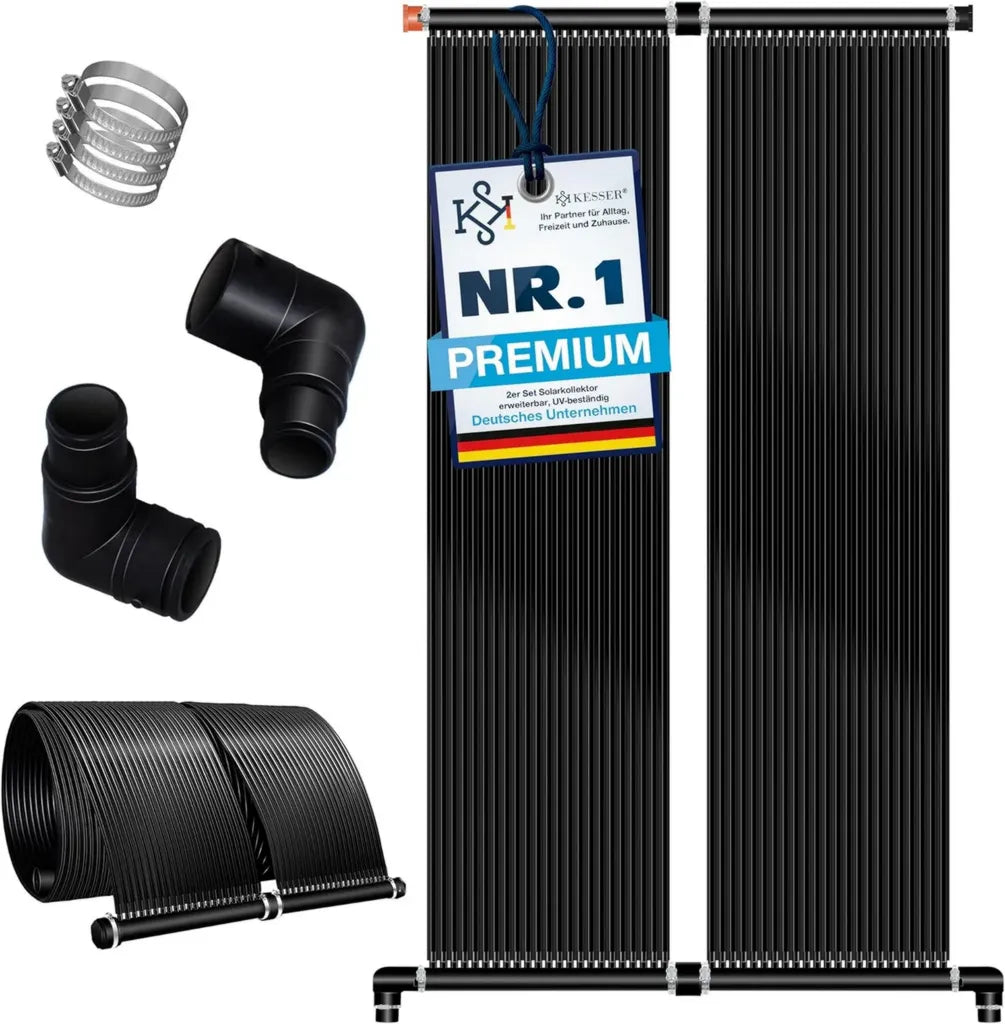KESSER® Pannello Solare per Riscaldamento Piscina, Modulare e Resistente, 400 x 70 cm