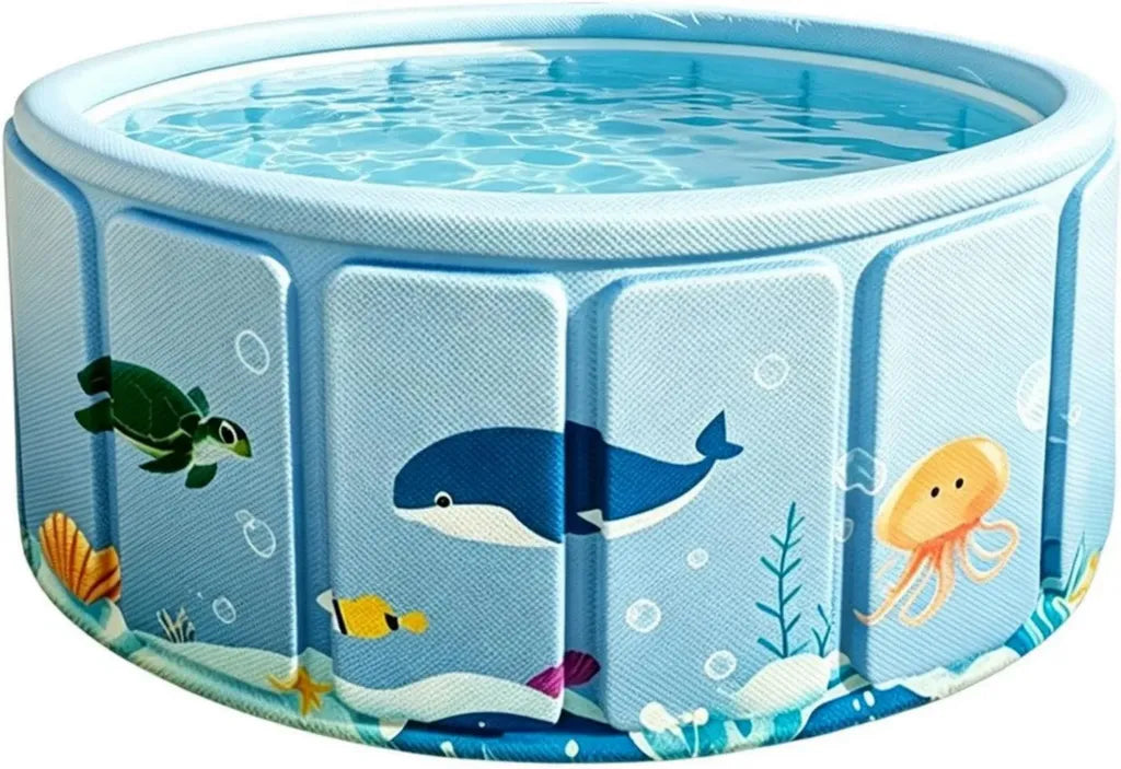 Piscina pieghevole portatile per bambini e animali, ideale per uso interno ed esterno