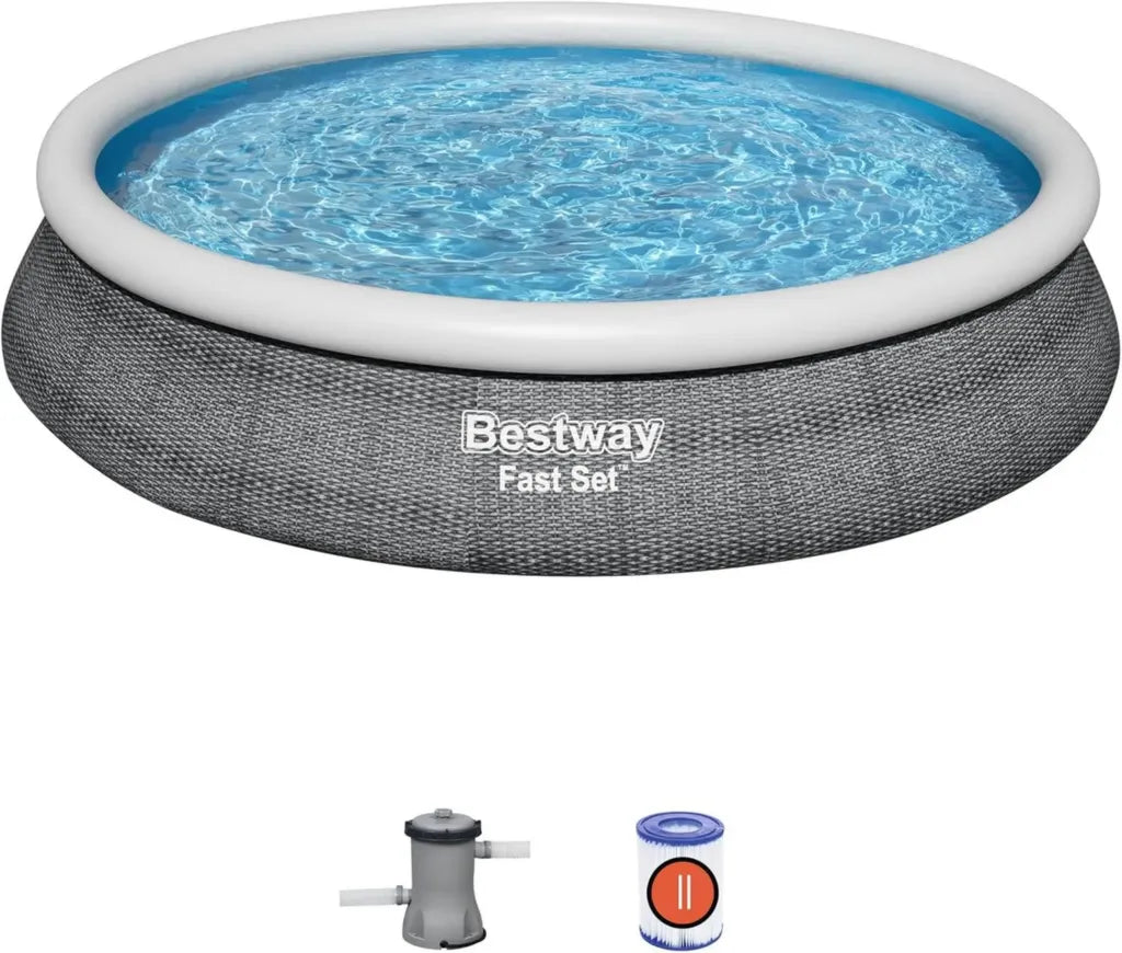 Piscina Gonfiabile Rotonda 457x84 cm con Set Completo