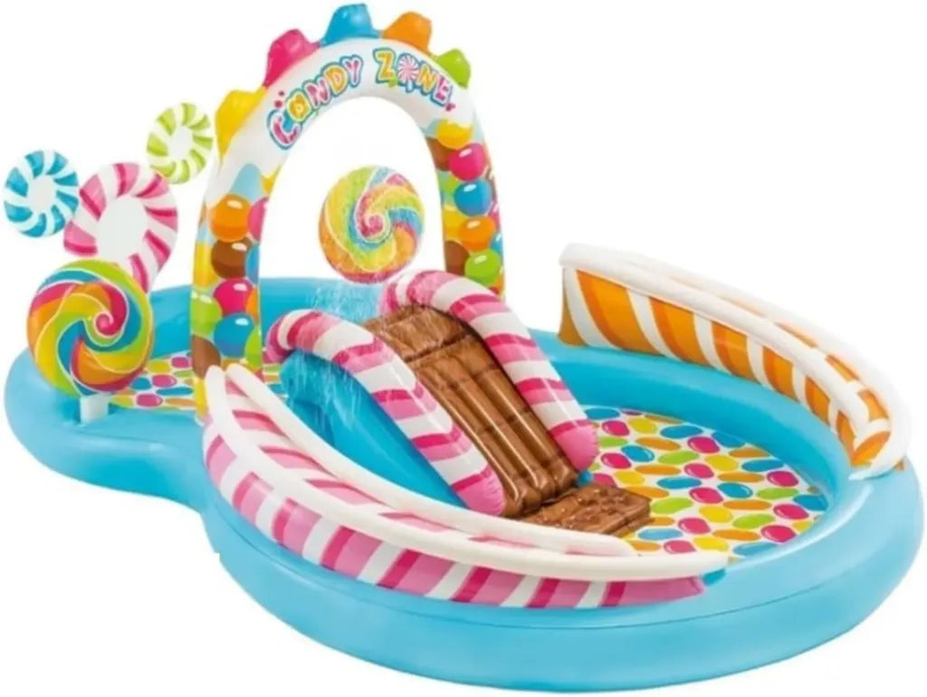 Centro Giochi Acquatico Gonfiabile Candy Paradise per Bambini da Giardino