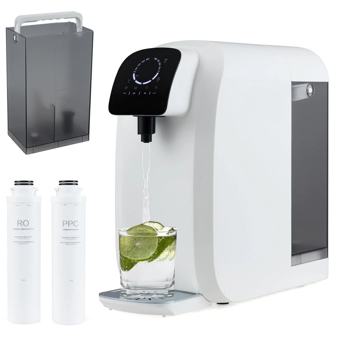 RELAX4LIFE Filtro, portatile, Rapporto, Purificatore d'Acqua a Osmosi Inversa da Banco