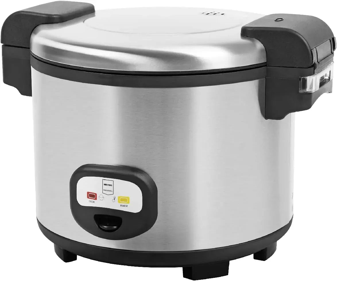 GRC1950 Cuociriso, cuociriso elettrico, 12 L, 1950 W, rivestimento antiaderente, acciaio inox, argento, Metro