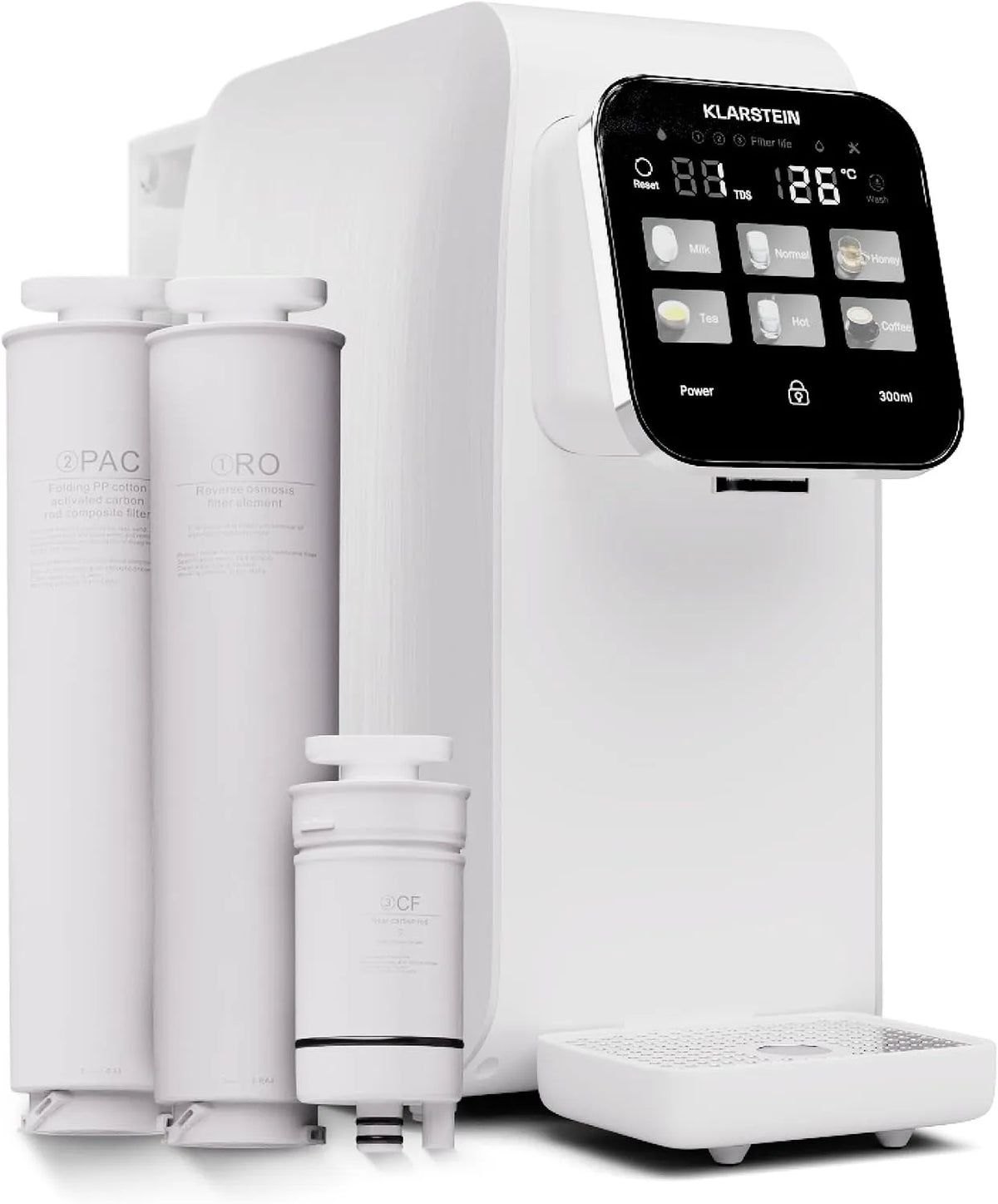 Klarstein Filtro, 3 L, per Casa, AquaLine Filtraggio Acqua per Casa
