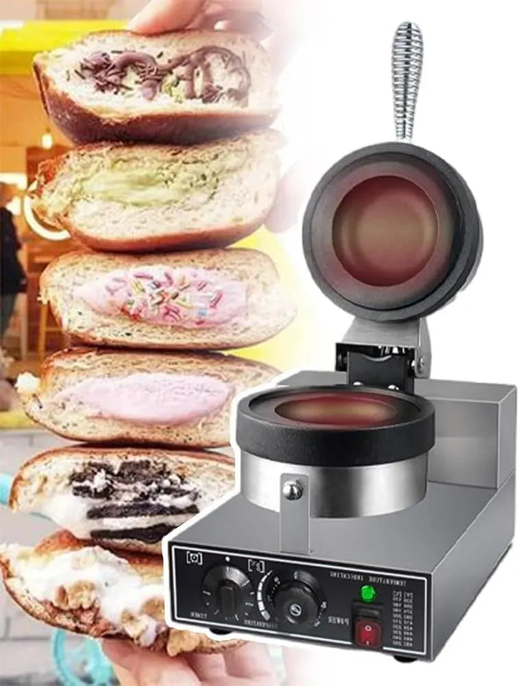 macchina per hamburger, professionale, rivestimento antiaderente, per hamburger e sandwich