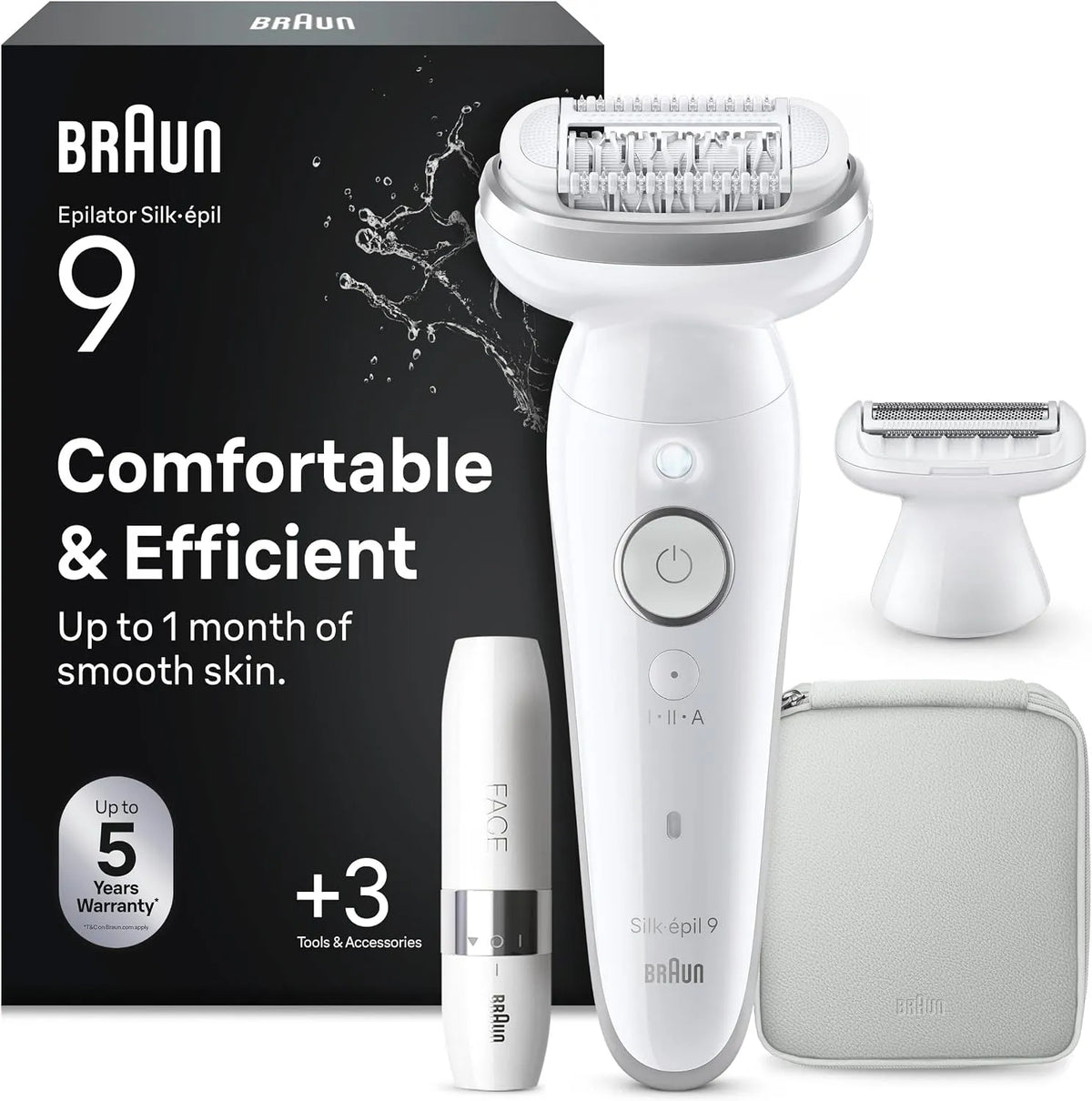 Braun Depilatore, Rasoio, epilatore elettrico da donna, per una Epilazione Semplice