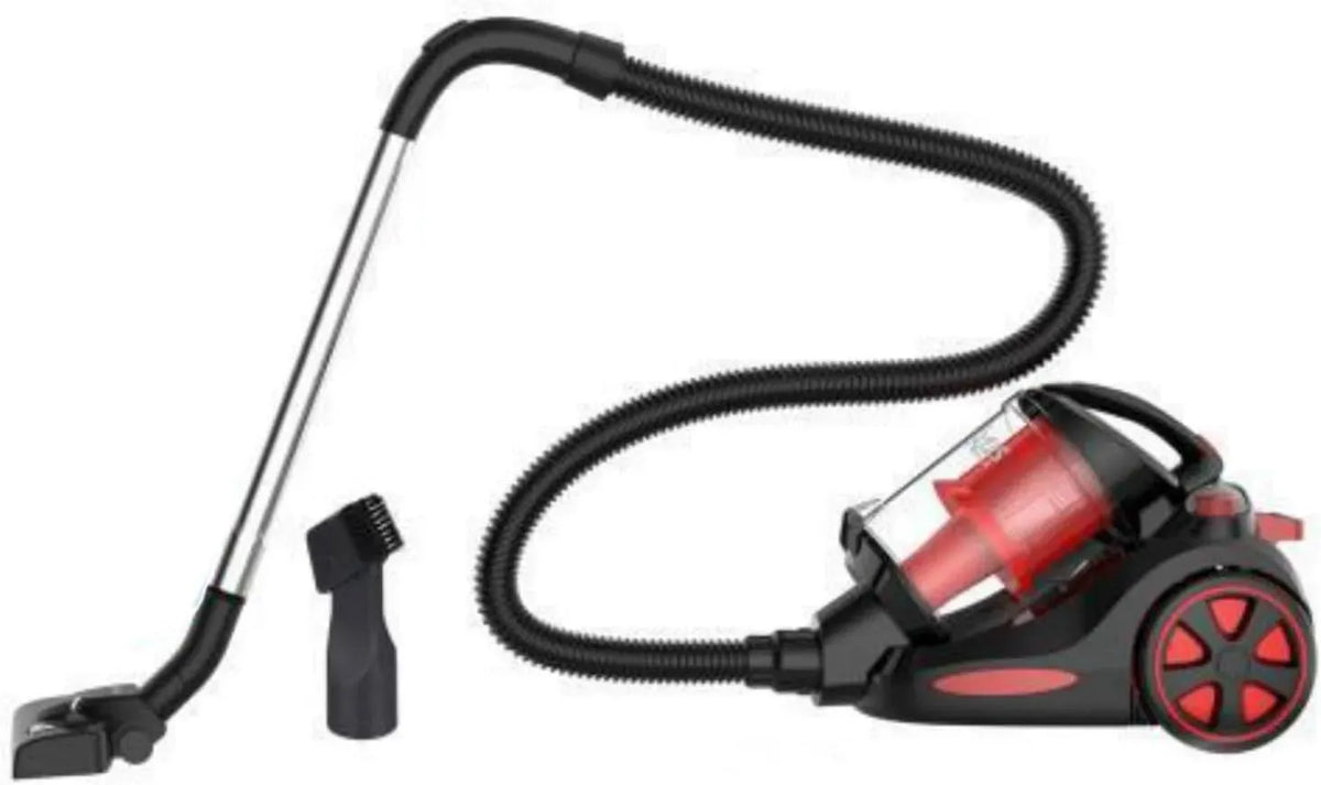 Aspirapolvere, rosso, aspiratore elettrico domestico, Aspirapolvere a Traino Turbospazzola Elettrodomestico Compatto Attrezzo Pulizia