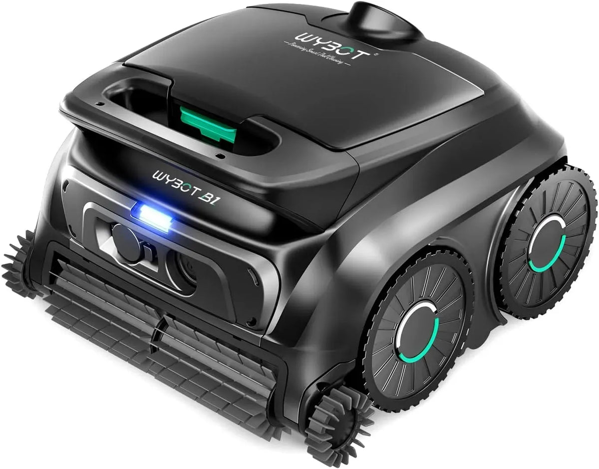 Copertura, Batteria, Robot, robot pulitore per piscina, app, installazione a pavimento e parete, nero, per Piccole Piscine, WYBOT