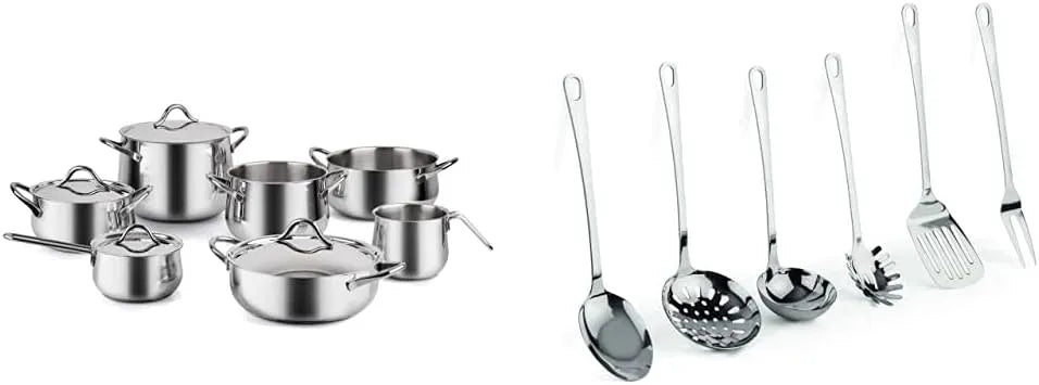 Batteria, acciaio inox, 11 Pezzi, Barazzoni, Barazzoni Sapore Italiano 11 Pezzi Batteria