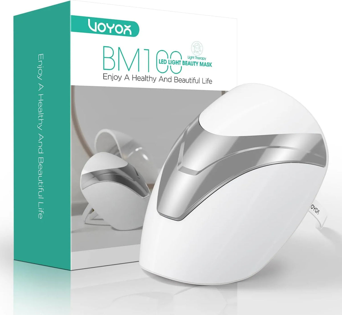 Maschera LED, Maschera Viso dotato di Terapia a Luce Rossa/Blu/Viola
