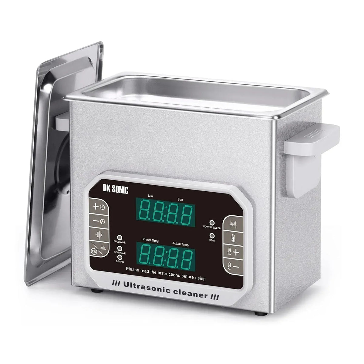 SONIC 3L vasca per pulizia a ultrasuoni, Pulitore, 3 L, 120 W, touch, timer, funzione riscaldante, per Occhiali