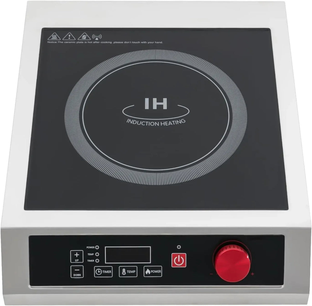 10h HH-350Y14 Piastra, 3500 W, 75 kg, timer, professionale, acciaio inox, 10 livelli, per arrostire cottura