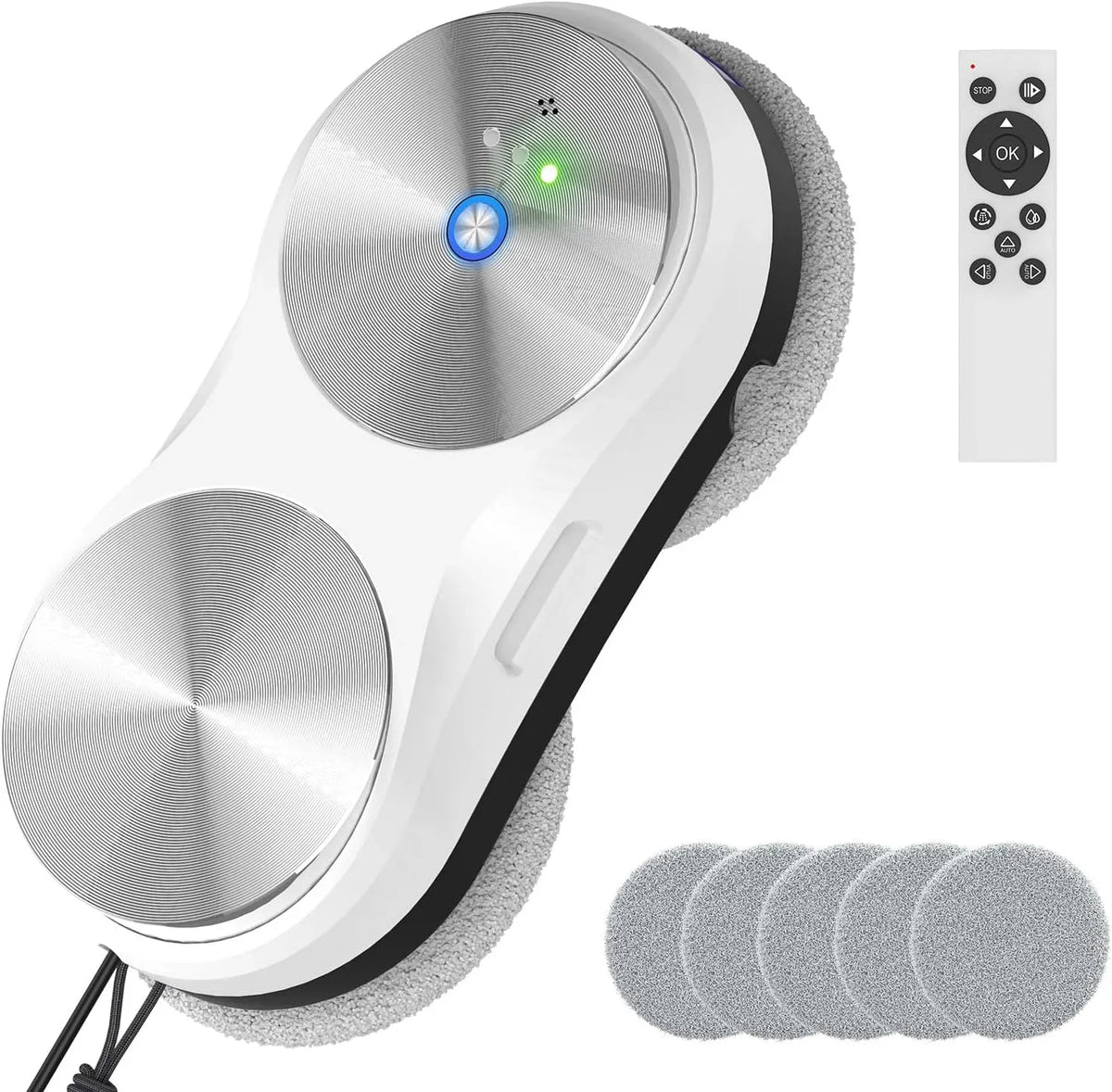 Lavavetri, Robot, Cavo, pulitore elettrico per vetri, 80 ml, ampio serbatoio, per Finestre Interne/Esterne