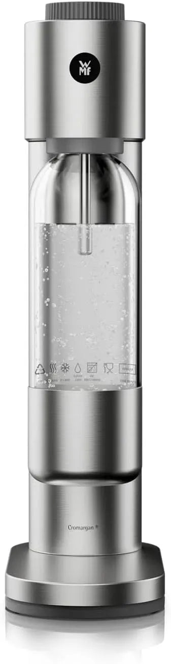 WMF salvaspazio, elegante cassa in acciaio INOX, per completamente automatico, Element One 0608116040, Gorgogliatore a 3 livelli di frizzante