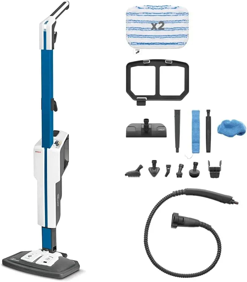 Accessorio per elettrodomestico, 1500 W, Polti SV620, portatile, vapore, bianco, Scopa a Vapore con Pulitore Portatile Integrato, Vaporetto Style