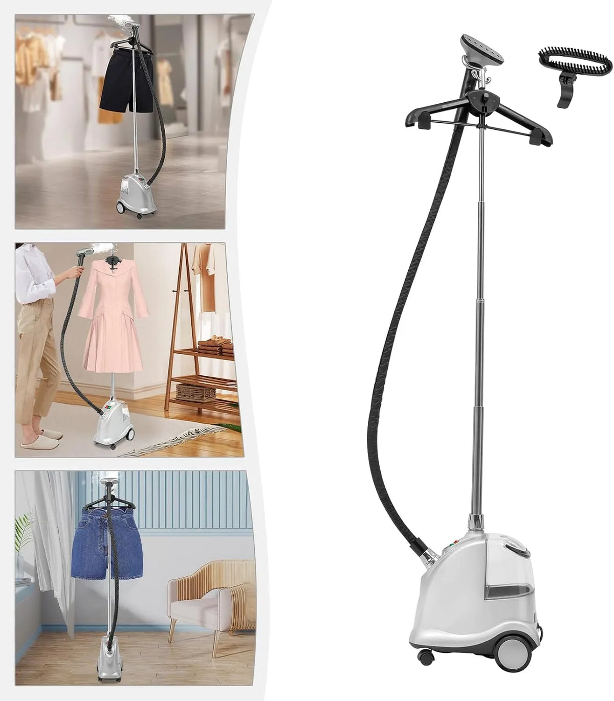 90 minuti di funzionamento, 2200 W Steamer Professional, ferro da stiro a vapore verticale ad alte prestazioni