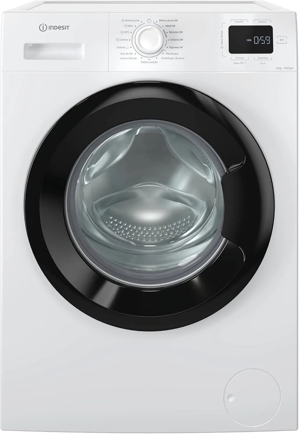 Lavatrice, 8 kg, Indesit R268B, IM MY TIME IT