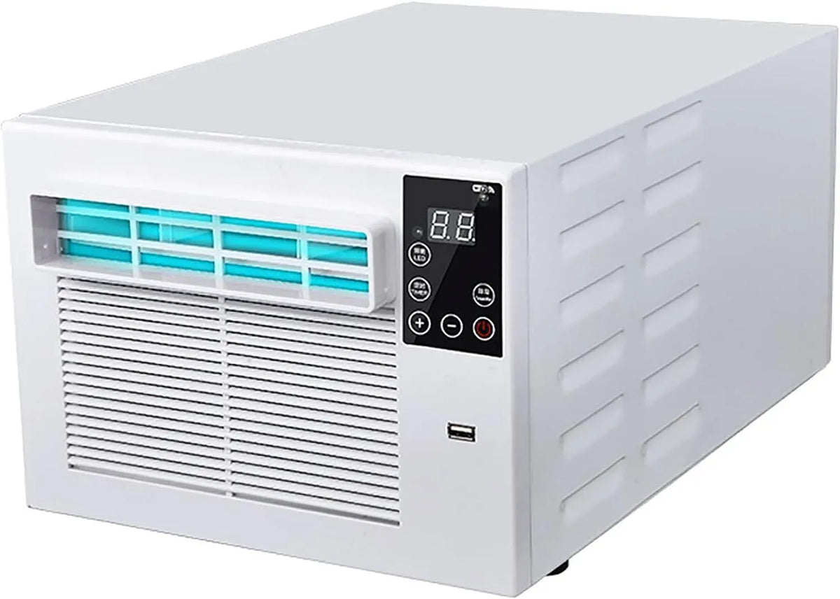 Deumidificatore 5sqm, portatile, timer, Refrigeratore d'aria portatile con telecomando, controllo del timer