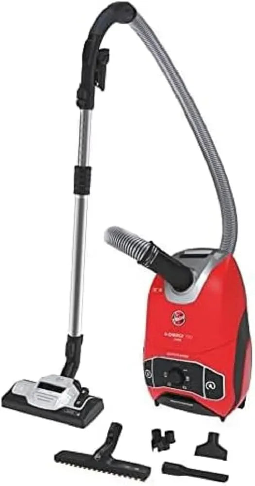 Hoover HE710HM Aspirapolvere, 5 L, 850 W, rosso, Capacità Sacchetto 5l, Filo 7M