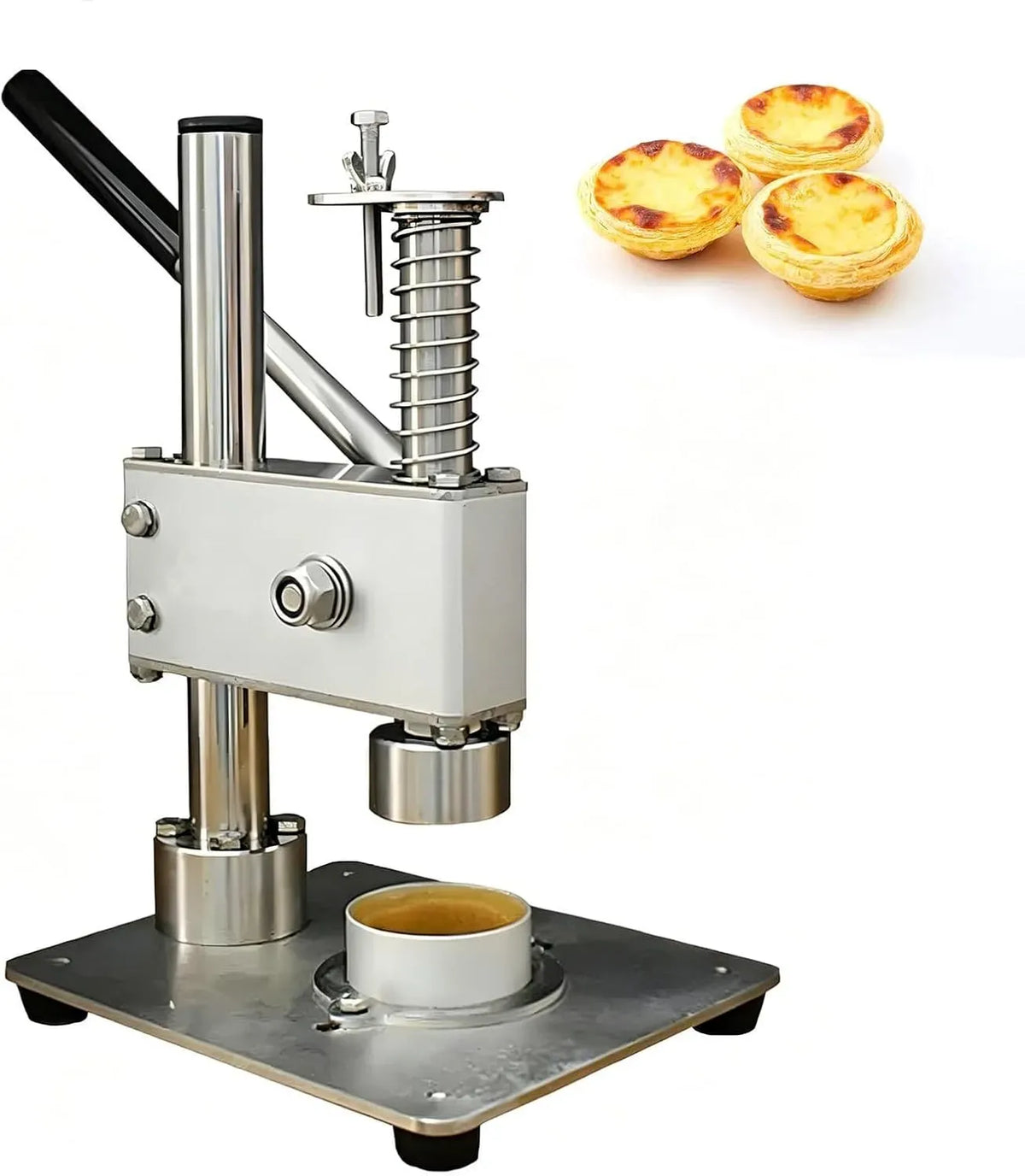 Strumento in Acciaio Inossidabile, Stampo Manuale per Crostatine di Uova