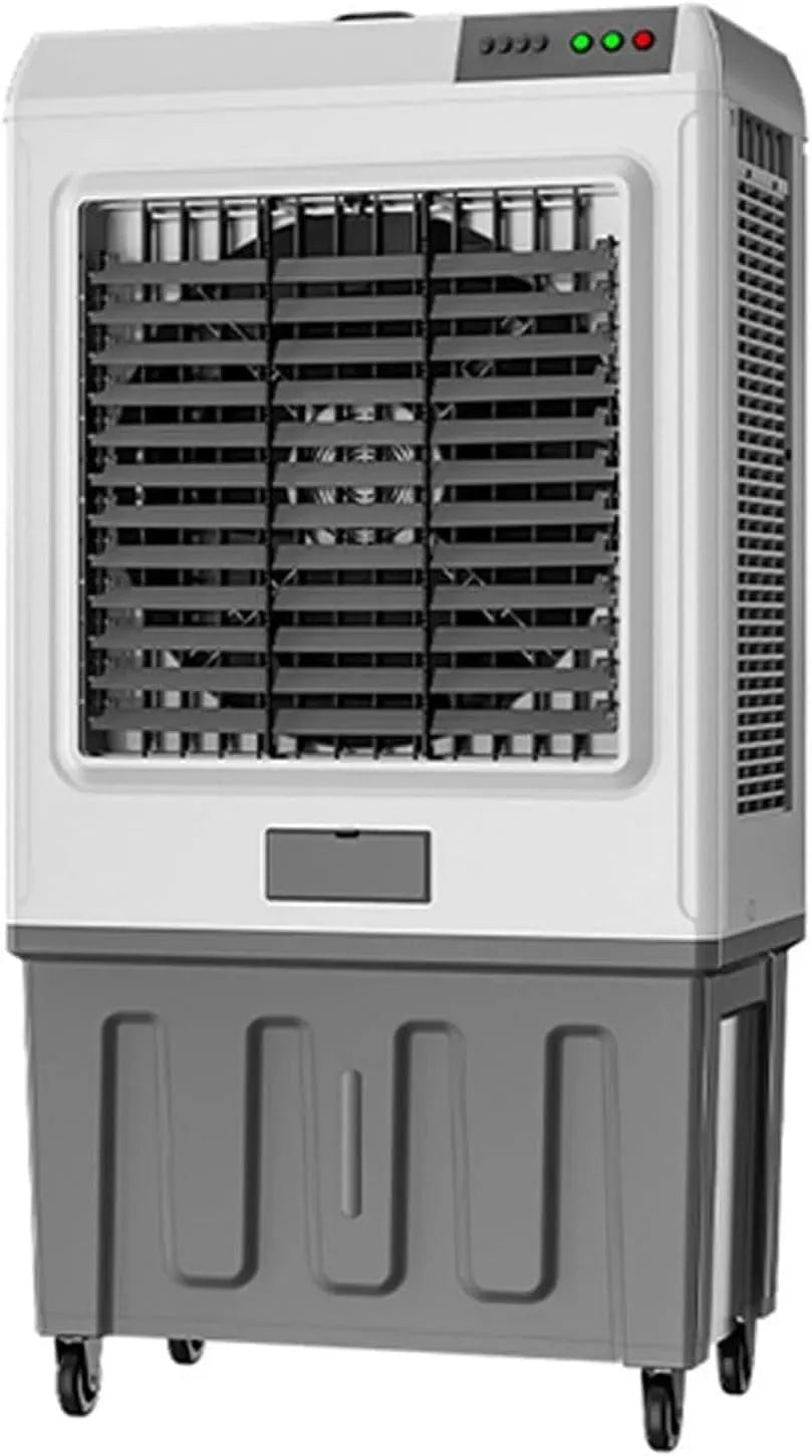 oscillazione a 90°, raffrescatore evaporativo portatile a risparmio energetico, Raffrescatore evaporativo portatile con 3 velocità, 2 impacchi di