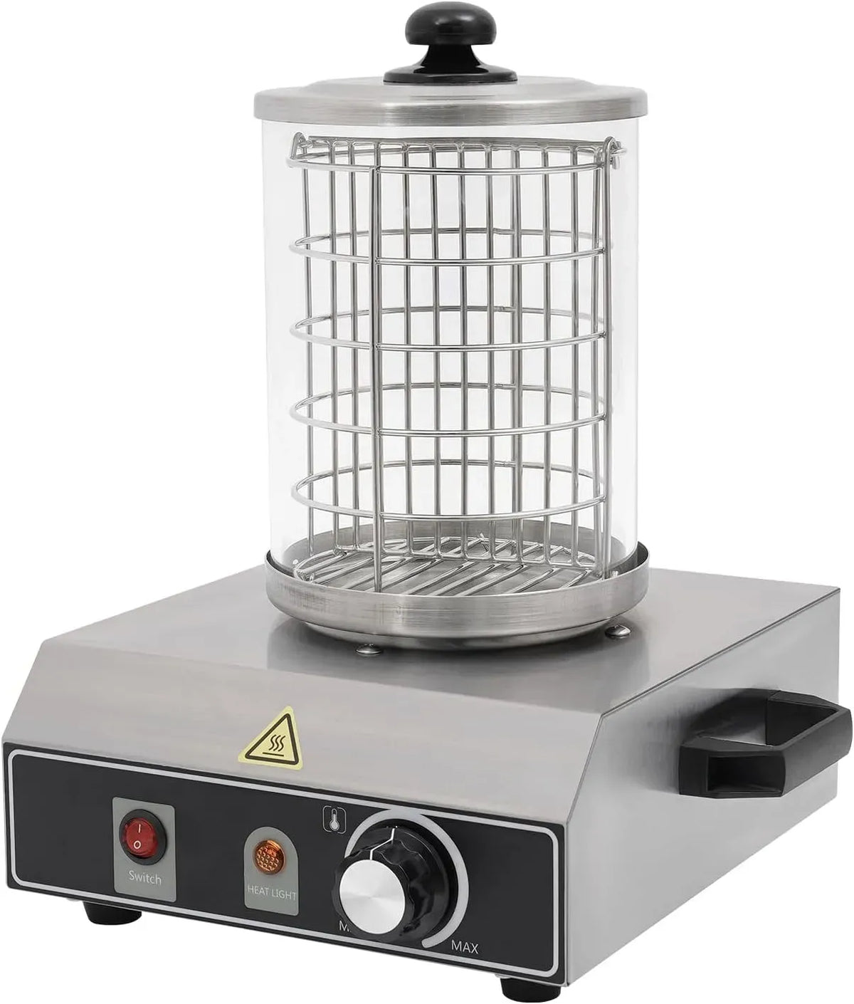 Macchina per hot, riscaldatore, macchina da caffè elettrica, 16 x 21,5 cm, 350 W, acciaio inox, funzione riscaldante, per hot dog