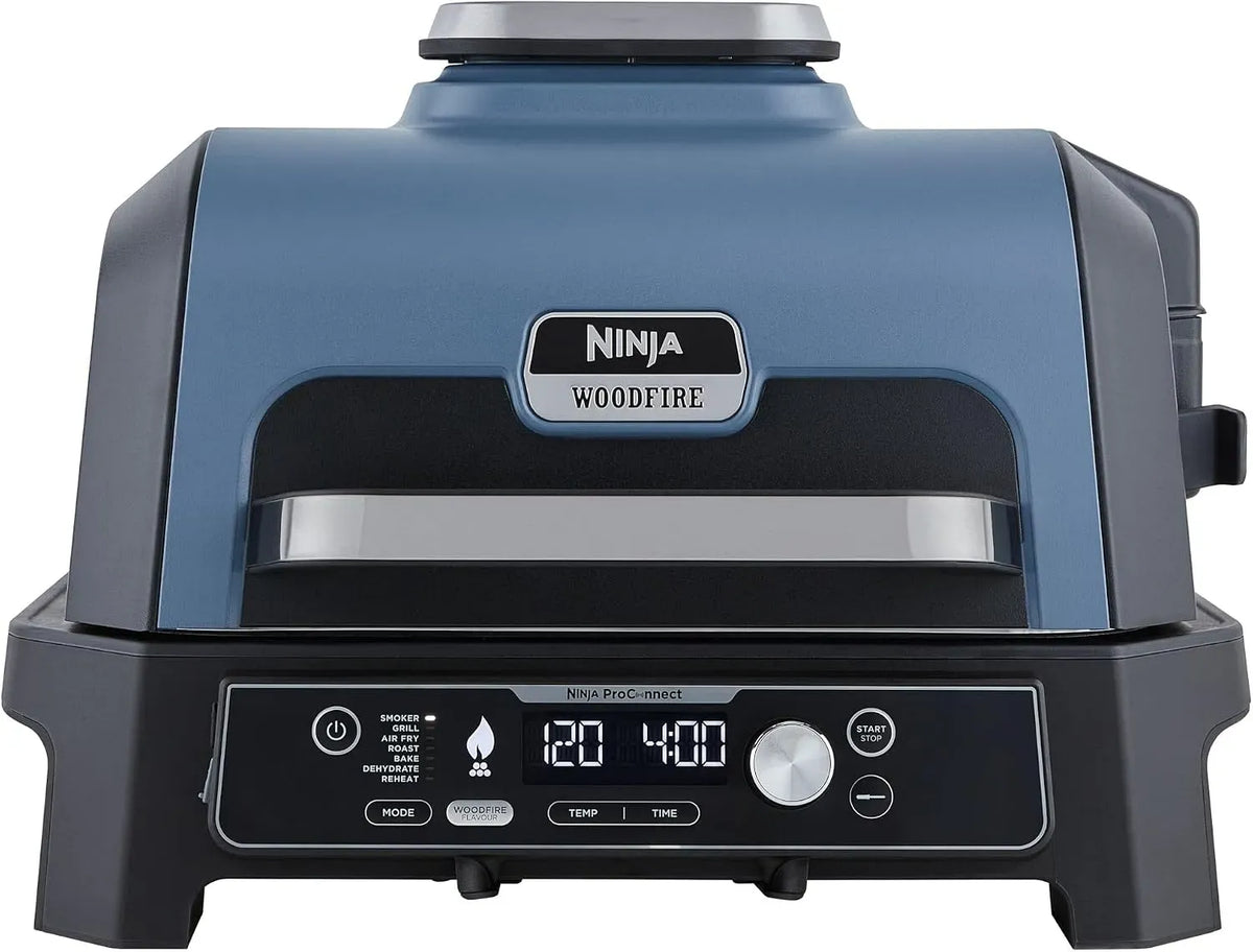Ninja OG901EU Barbecue, Griglia, nero, Pro, Woodfire Pro Connect XL