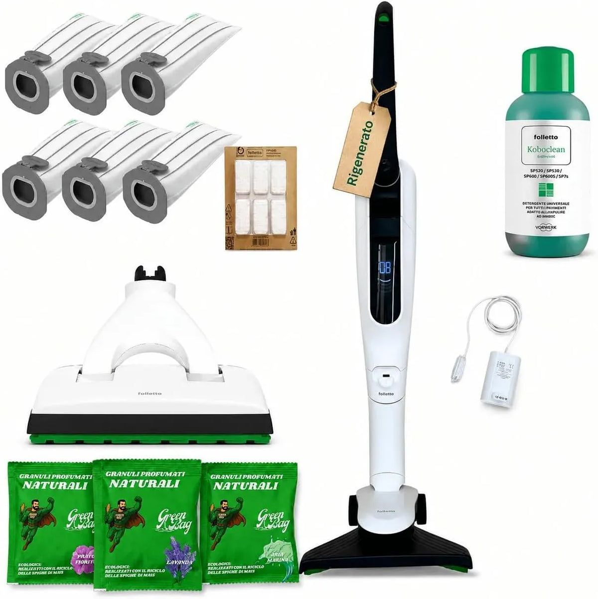 Aspirapolvere, Vorwerk VK7s SP7, Folletto Originale RIGENERATO COME NUOVO