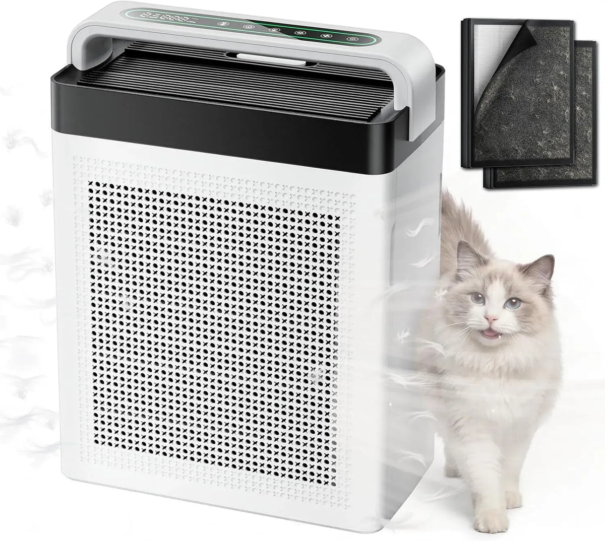 Purificatore d'aria CADR 300 H13, 300 m³/h, elimina il 99,97% degli inquinanti, PAP001
