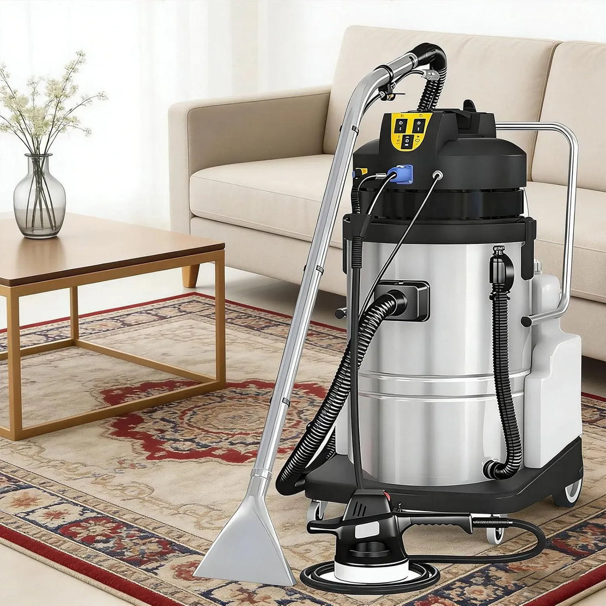 Aspirapolvere, 20 L, professionale, rimovibile, per Facile Movimento 20L, 6 Testine di Aspirazione Professionali