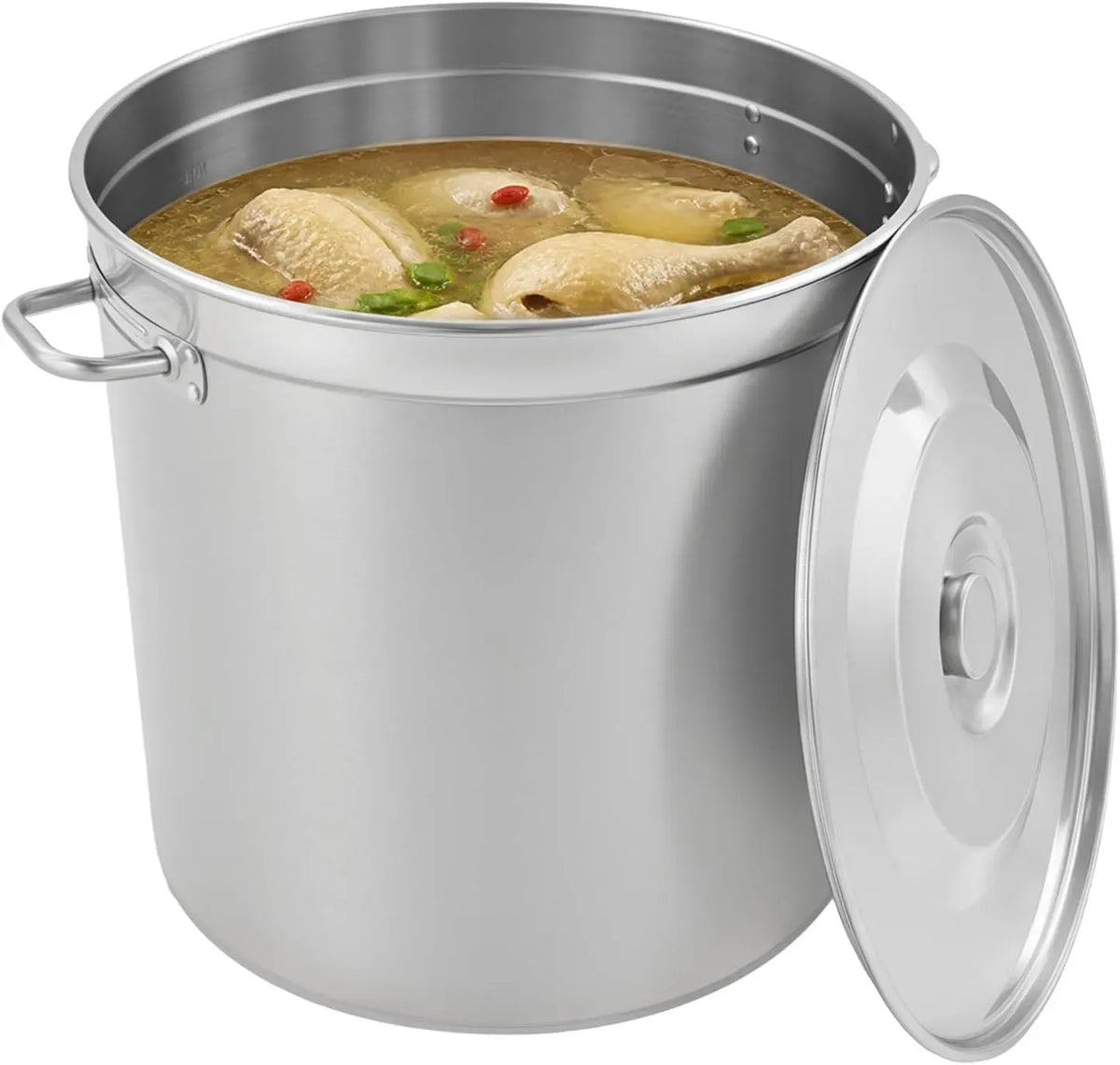 Pentola e padella, 51,5 cm, 98 L, acciaio inox, altezza: 50 cm