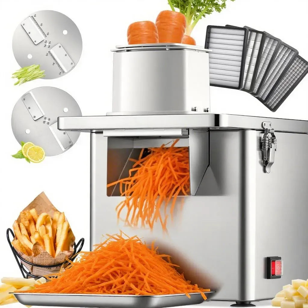4-in-1 200kg/h Tagliaverdure elettrico 4-in-1 250W 200kg/h Gastro Acciaio