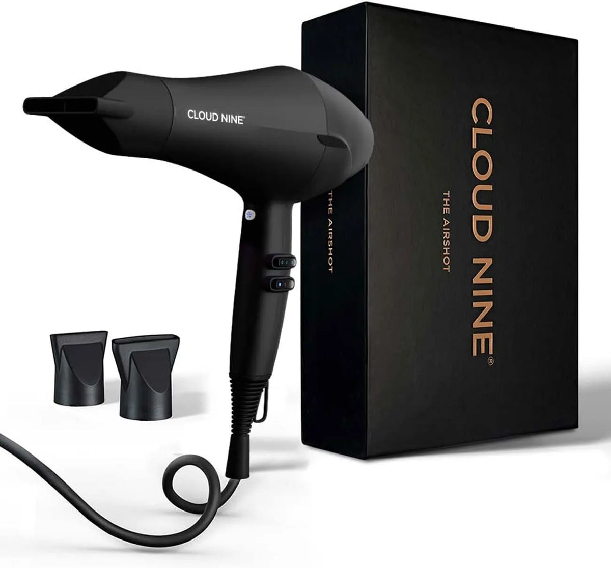 Cloud Nine Airshot Asciugacapelli per uso professionale, Phon 2000W Anti-Crespo