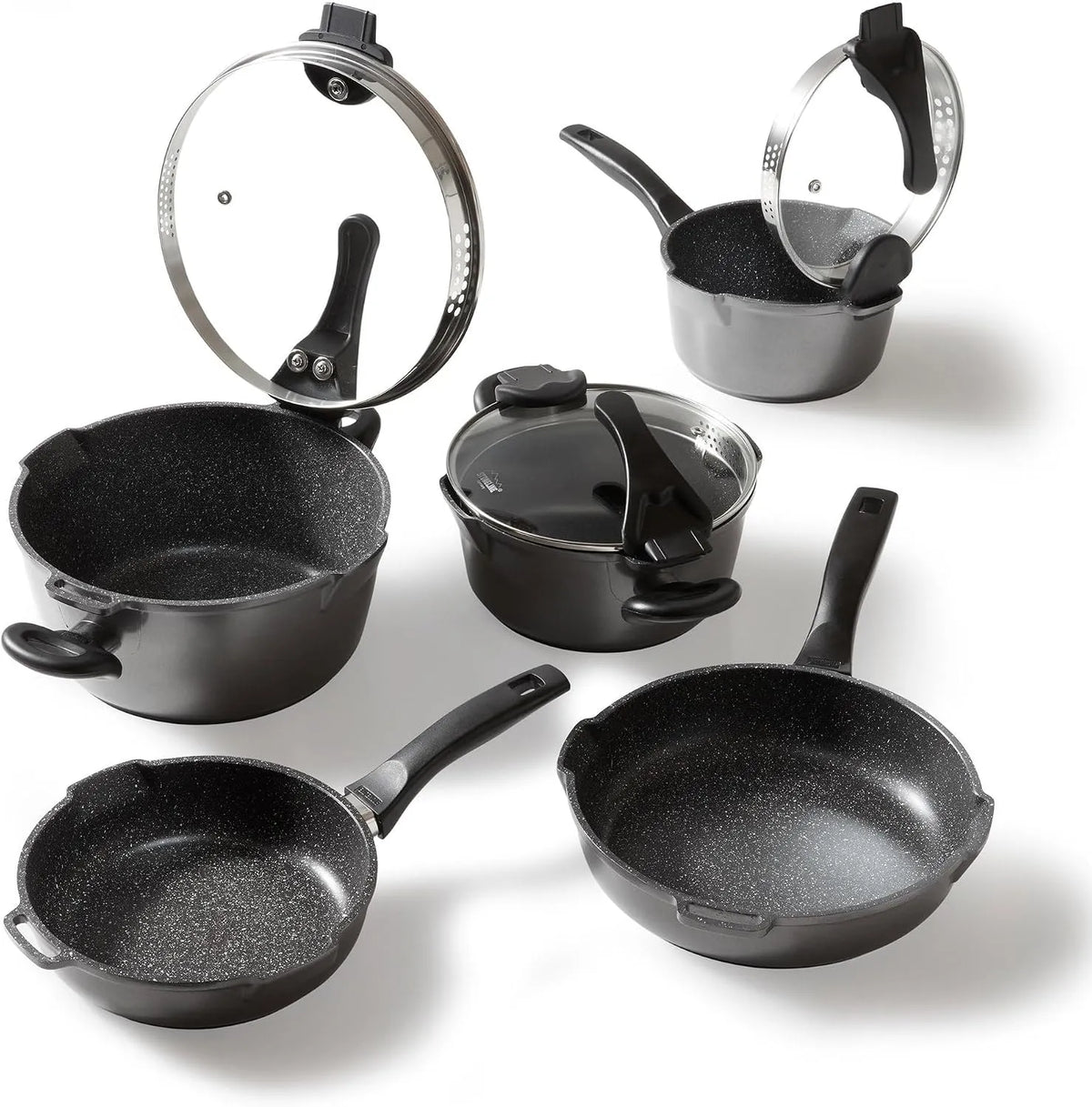 Pentola e padella, STONELINE, utensile da cucina, Manico/Padella, Future Set di Pentole
