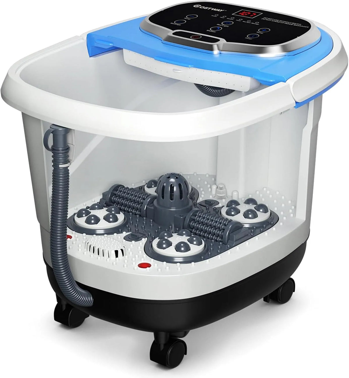 pediluvio elettrico massaggiante, Massaggiatore, 15 L, blu, COSTWAY