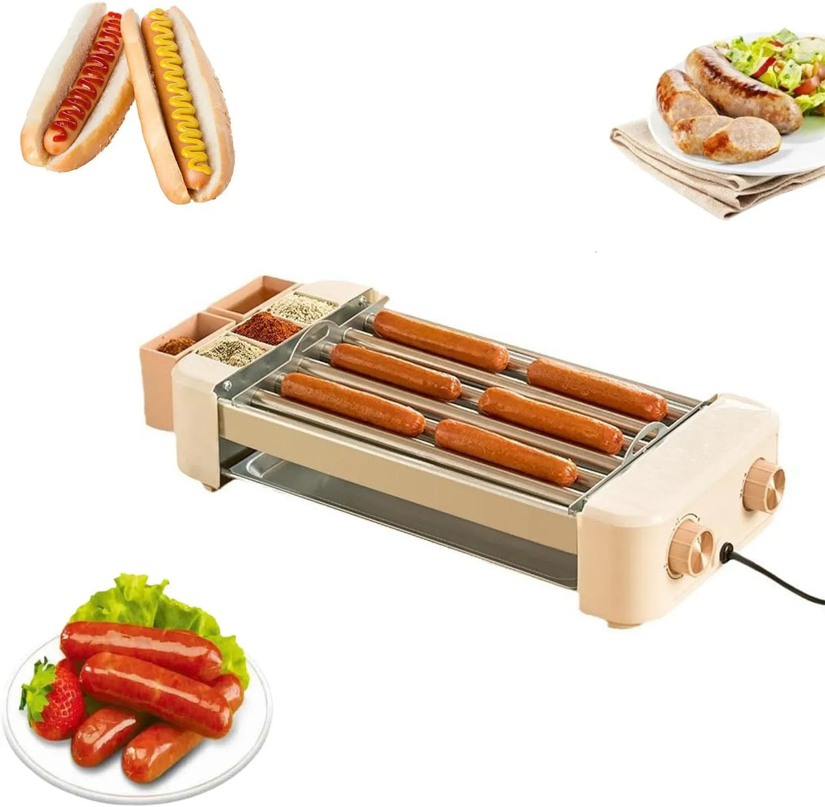 A 6 Macchina Per Griglia, Macchina per Hot, Cuocitore, Barbecue, ristoranti, per Hot Dog