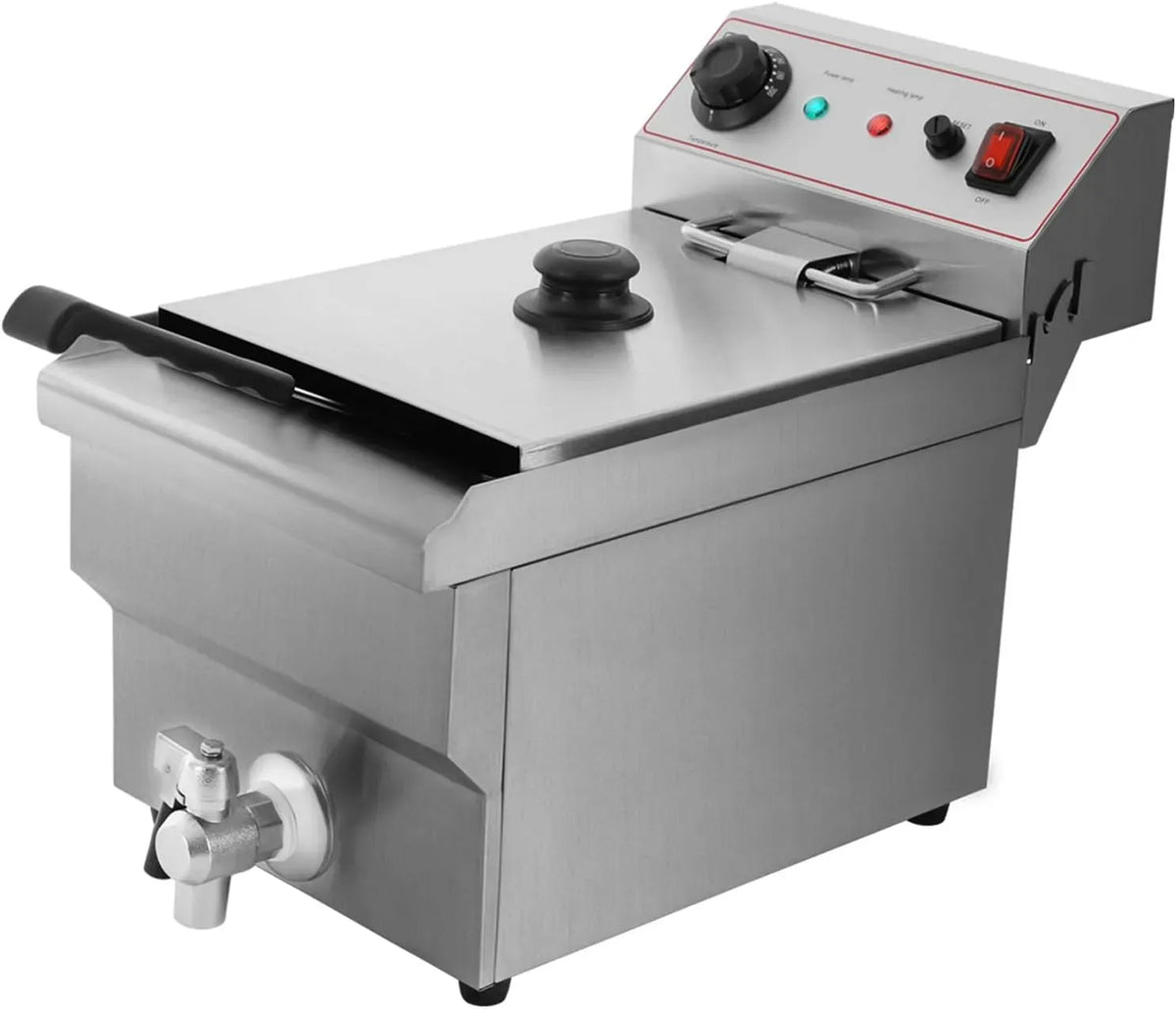 filtro, 30 x 50 x 35 cm, 10 L, 3000 W, 60 a 200 °C, acciaio inox, per ristoranti e caffè