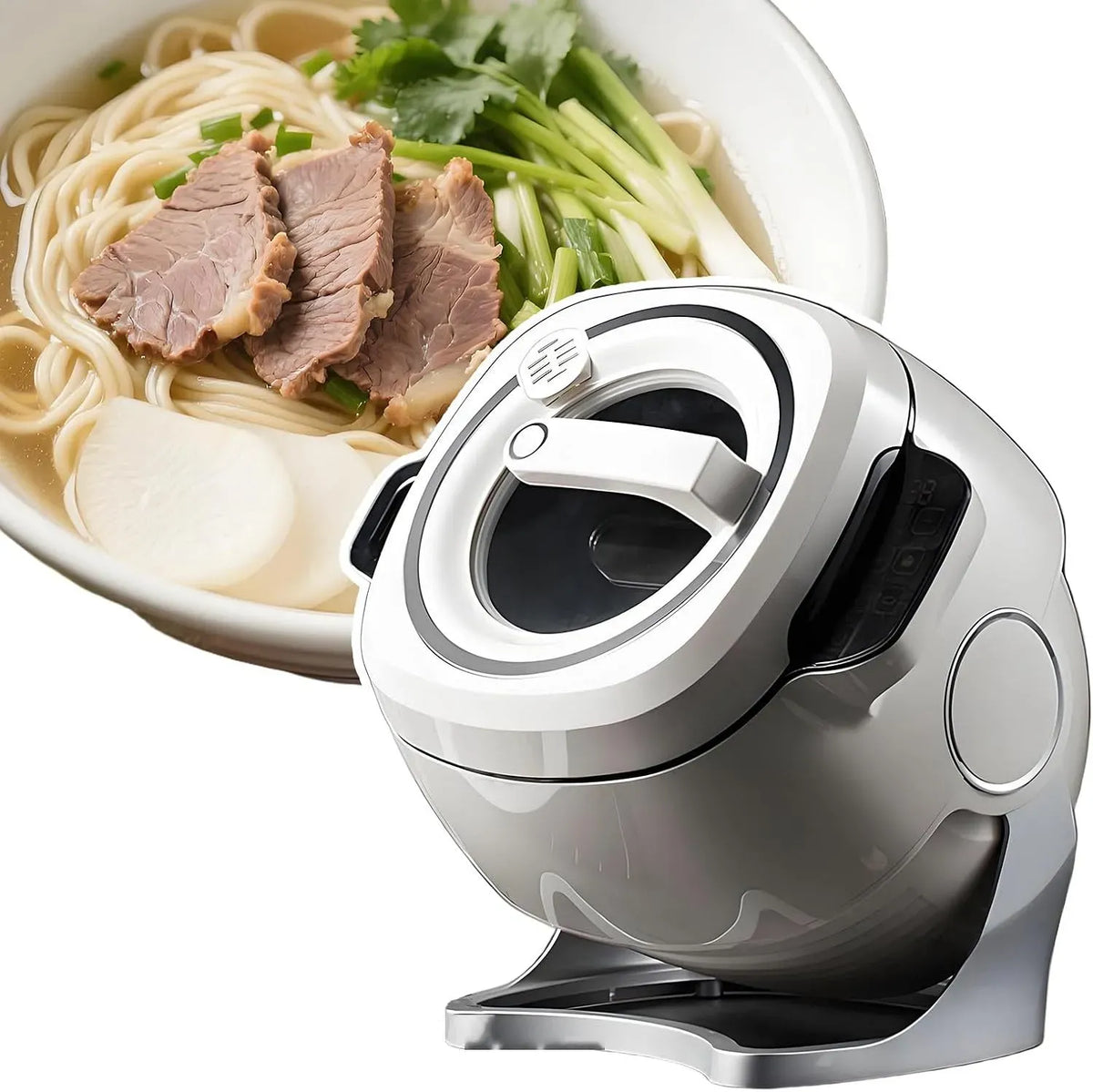 Pentola e padella A 360, 6 L, 1000 W, touch, professionale, Cuocitore utom tico Sm rt Touch, M cchin per S lt re in P dell Multifunzion le 1000 W
