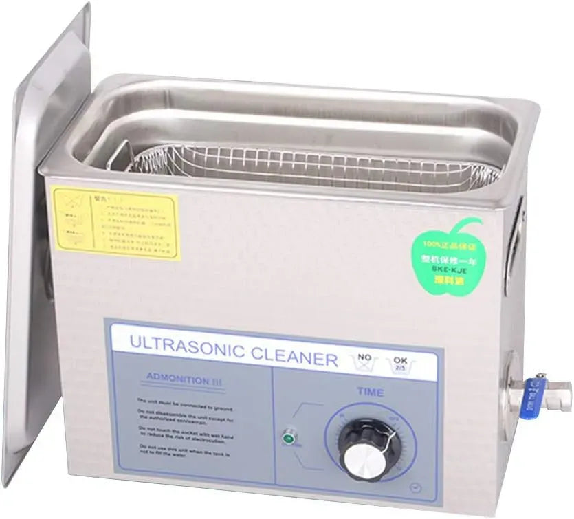 PS-30T vasca per pulizia a ultrasuoni, Pulitore, orologio, 6 L, 40,000 Hz, timer, professionale, acciaio inox, per la pulizia di gioielli