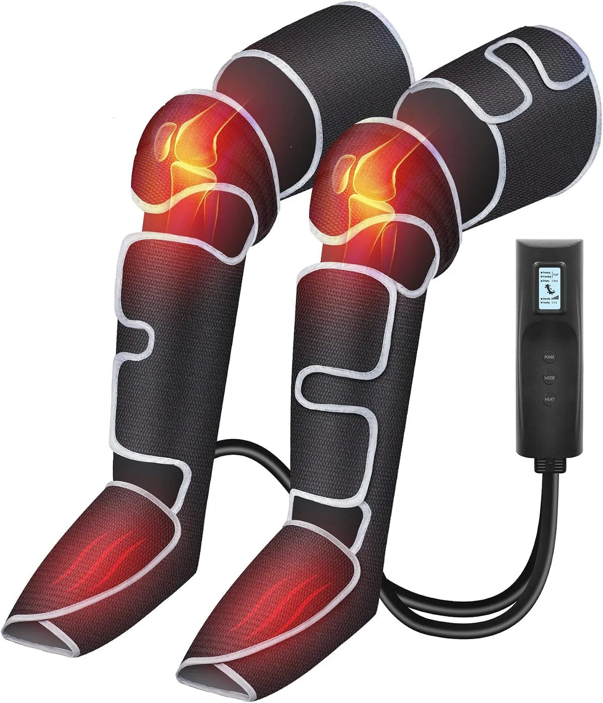 Massaggiatore, funzione riscaldante, nero, per gambe, COMFIER