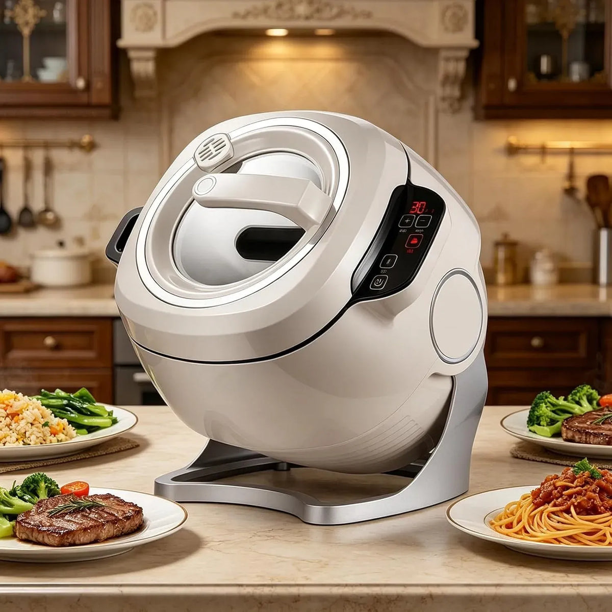 Macchina da Cucina, 6 L, 2000 W, touch, Cucina Automatica 6L