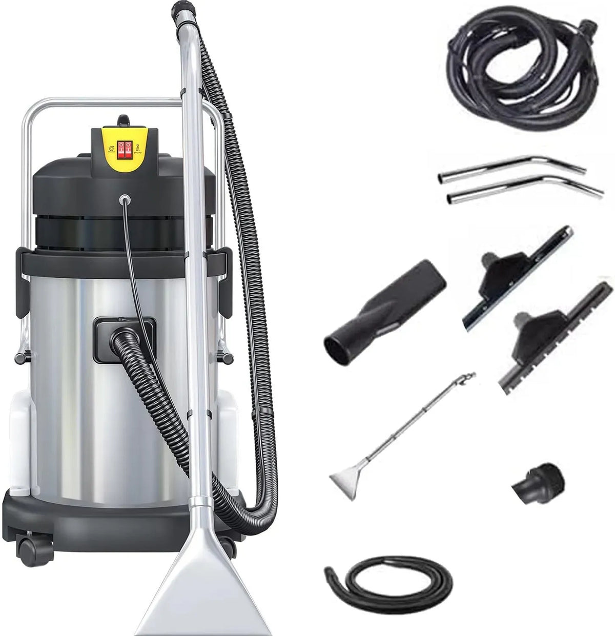 Estrattore, 40 L, ampio serbatoio, per Hotel, 40L Estrattore Tappeti con Rulli 360° e Impugnatura Antiscivolo